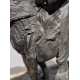 Bronze "Moine sur son âne" signé E. SANVITO