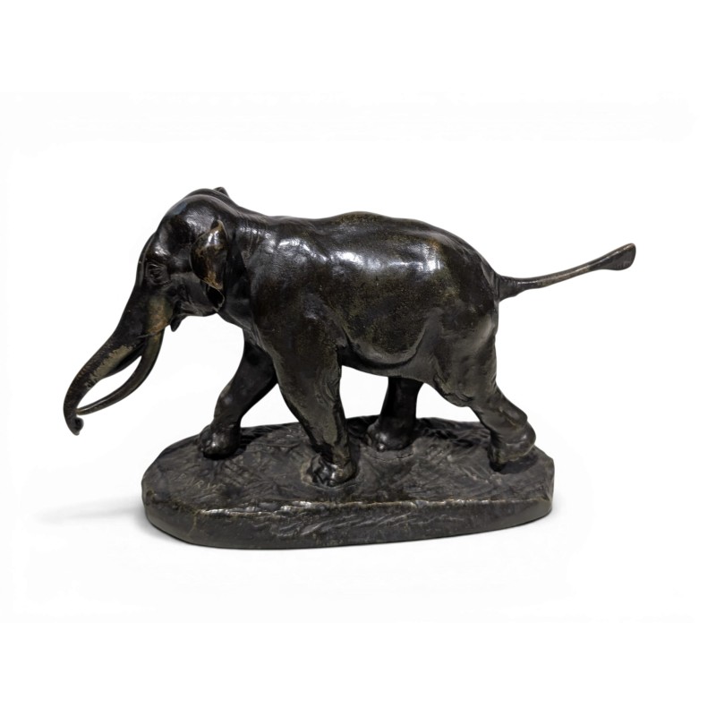 Bronze "Éléphant de Cochinchine" signé BARYE
