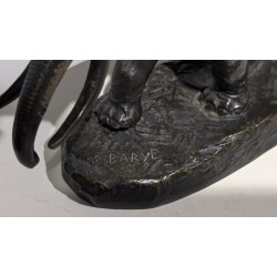 Bronze "Éléphant de Cochinchine" signé BARYE