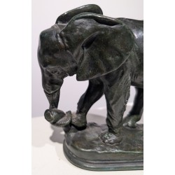 Bronze "Éléphant" signé Alf BARYE