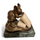 Bronze "Souris" signé MASSON