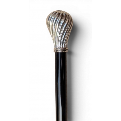 Sword-handled walking stick with a fluted round pommel at Moinat SA – Antiques and home décor