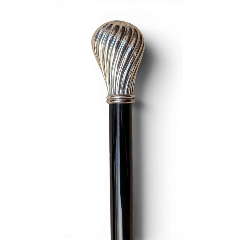 Sword-handled walking stick with a fluted round pommel at Moinat SA – Antiques and home décor