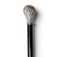 Canne épée pommeau rond cannelé