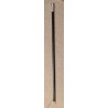Canne-épée avec pommeau rond lisse argenté