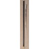 Canne-épée avec pommeau rond lisse argenté