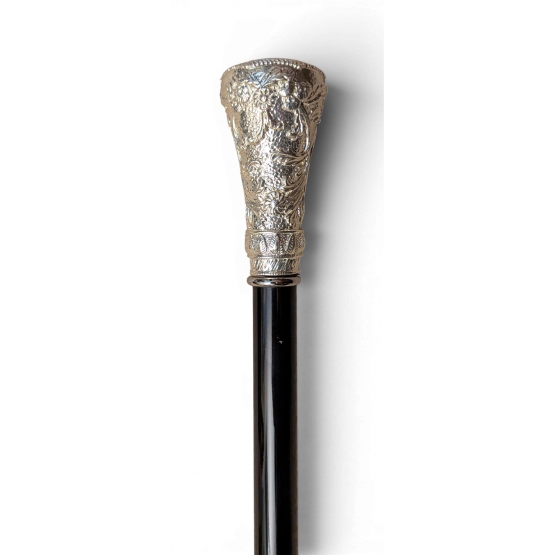 Sword-handled walking stick with a silver Cipher pommel