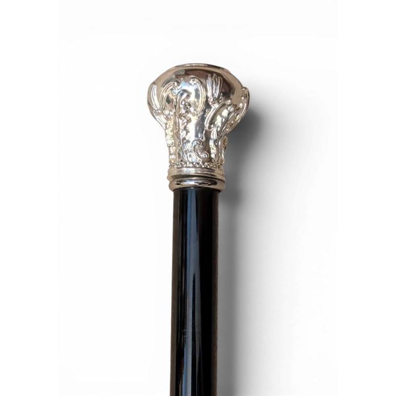 Sword-handled walking stick with a silver ‘Royal’ pommel