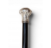 Canne-épée avec pommeau Royal argenté
