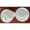 Paire de coupes en opaline décor doré