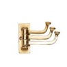 Triple hook in polished brass