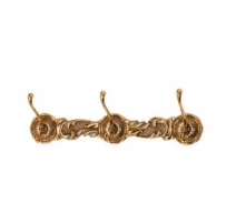 Crochet triple en laiton poli