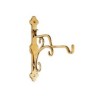 Polished brass wall hook