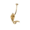 Polished brass wall hook