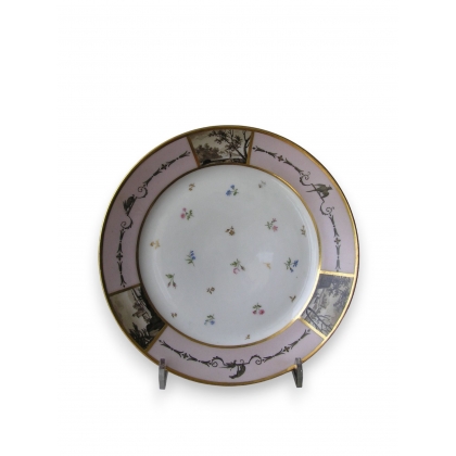 Assiette en porcelaine,style Directoire, Paris