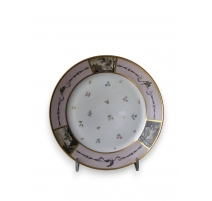 Assiette en porcelaine,style Directoire, Paris