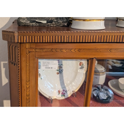  Vitrine Directoire en cerisier marqueté sur  Moinat SA  - Antiquités décoration