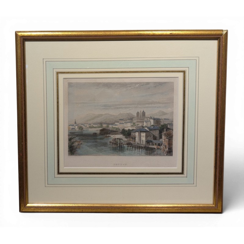 Engraving entitled ‘Geneva’ by ROUARGUE