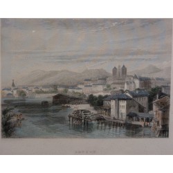 Engraving entitled ‘Geneva’ by ROUARGUE