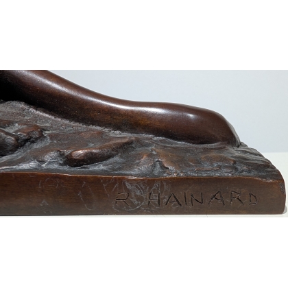 Bronze "Hermine" signée R. HAINARD