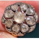 Bague en or et argent avec fleur en diamants