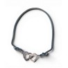 Bracelet en or blanc double coeur Dinh Van