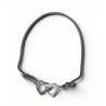 Bracelet en or blanc double coeur Dinh Van