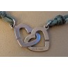 Bracelet en or blanc double coeur Dinh Van