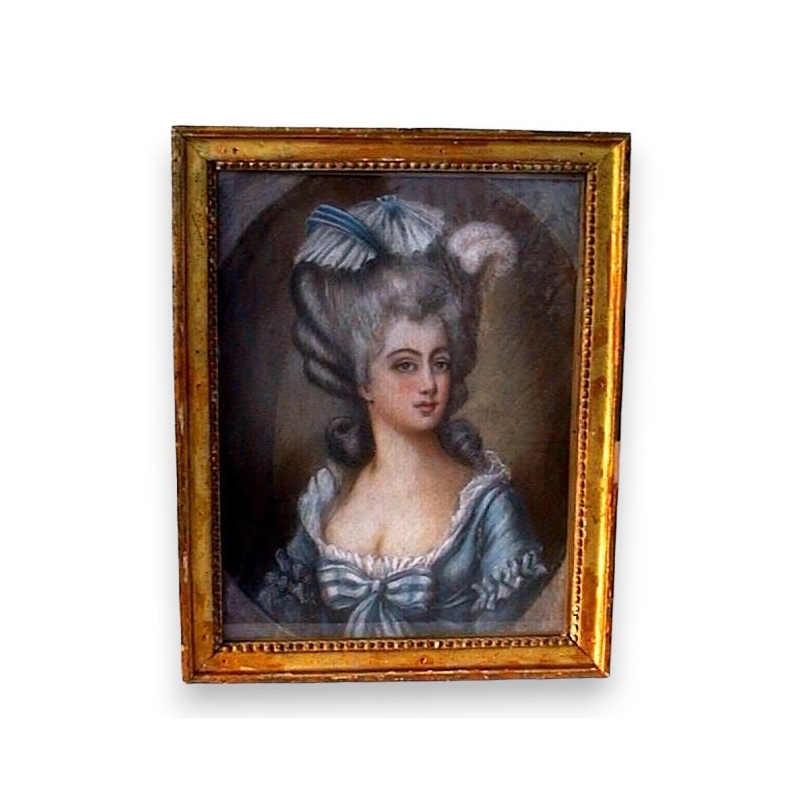 Pastel portrait  at Moinat SA  - Antiques and home décor -  Gouaches, watercolours, pastels