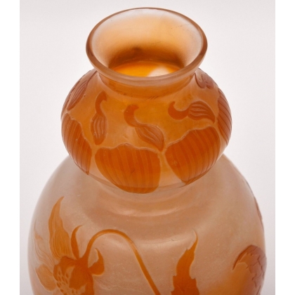 Vase de forme coloquinte signé GALLÉ