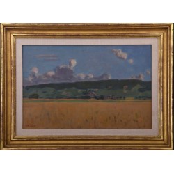 Tableau \"Champ de blé\" signé CHINET
