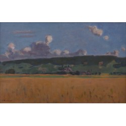 Tableau "Champ de blé" signé CHINET