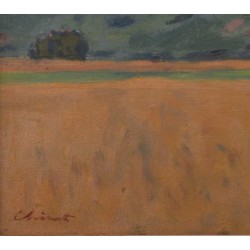 Tableau "Champ de blé" signé CHINET