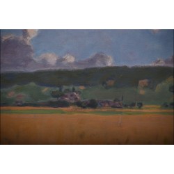 Tableau "Champ de blé" signé CHINET