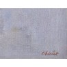 Tableau "Chantier naval à Rolle" signé CHINET