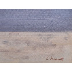 Tableau "Le Débarcadère à Rolle" signé CHINET