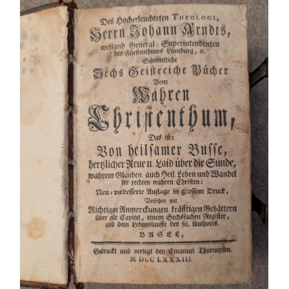 Livre "Wahren Christenthum" par ARNDTS