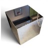 Table d'appoint carrée en miroir