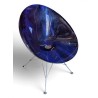 Fauteuil Kartell Eros bleu par Philippe Starck