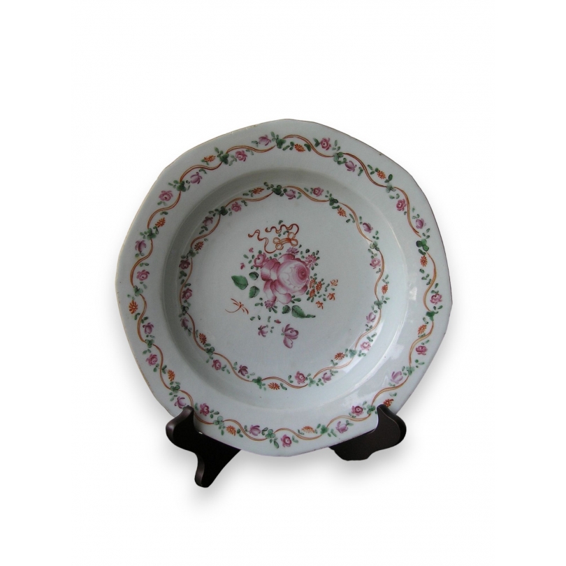 Assiette chinoise en porcelaine