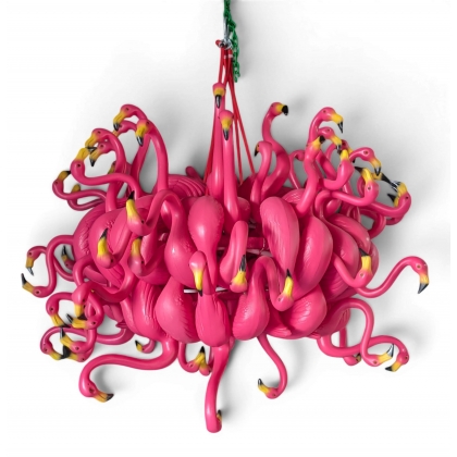 Lustre Pop-Art Flamants rose