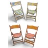 Suite de 4 chaises balinaises