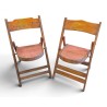 Suite de 4 chaises balinaises
