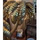 Lampe Palmier Maison Jansen XXL en laiton