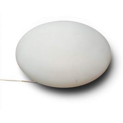 Lampe Galet en opaline blanche