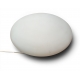 Lampe Galet en opaline blanche