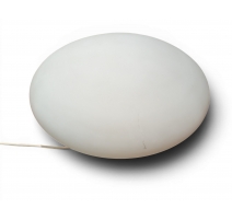 Lampe Galet en opaline blanche