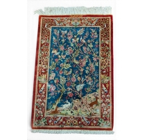 Petit tapis Ghoum en soie