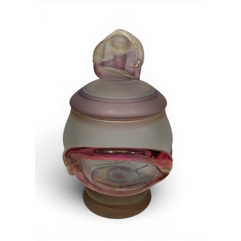 Glass-covered pot by Jon Art
