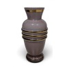 Petit vase en verre violet et doré